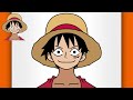 How to Draw Luffy (EASY FOR BEGINNERS) - Luffy Drawing Tutorial (STEP BY STEP)