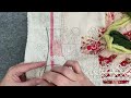 Part 4 NEW PROJECT stitching Primitive Rabbit onto a linen tea-towel. #applique #slowstitch