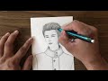 How to draw a boy with coat || Pencil Sketch of a boy