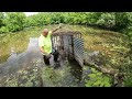 Underwater MONSTER Blocking This Lake Drain!  Full Release of Water.  #unclog #satisfying