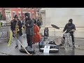 Washington Square Park jazz blowin down