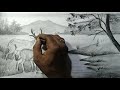 how to draw deer with pencil sketch scenery,how to draw forest scenery,step by step,animals drawing