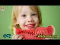 Fruits and vegetables names for kids in English and Korean