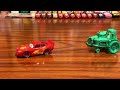 Lightning McQueen gets chased by the Ghosts