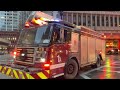 Chicago fire department squad 1 truck 3 2-7-1 Ambulance 28 responding