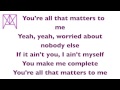 Justin Bieber - All That Matters (Lyrics)