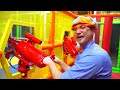 Slide with Blippi at Funtastic Playtorium! | Indoor Playground| Playing and Learning with Blippi
