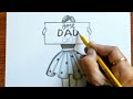 Father's Day Drawing with Pencil Sketch | Father's Day Special Drawing | How to Draw Father's Day