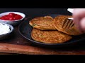 Savory Lentil Pancakes -  Eggless, Vegan Pancakes