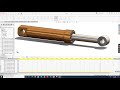 Animation of hydraulic/pneumatic cylinder in solid works