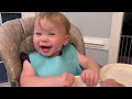 Baby Loves Fish and Veggies #baby #cute #funny