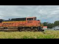 Weathered ES44C4 brings a loaded grain into Lincoln (Jun 8, 2024)