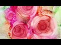 Alcohol Ink Infinity Palette Roses Tutorial (#9)