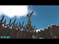 Dinosaur camping Part 3. Build a sturdy camp base! | Animal Revolt Battle Simulator