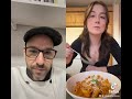 Chef reacts to Shrimp Pasta dish