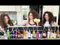 TRIPLET GUESS THE DRINK CHALLENGE *disgusting* - Kalogeras Sisters