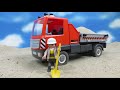 Tractor, Excavator, Fire Truck, Tractor, Excavator, Disney Cars - Lightning McQueen Toy Vehicles