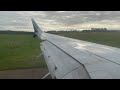 WestJet Boeing 737 MAX 8 Landing in Edinburgh