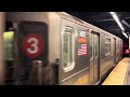 IRT EXCLUSIVE: Rector Street Bound R62 (3) Train At Chambers Street On The Local Track