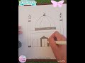 Easy way to draw a mosque - (step by step) | CREATIVE AYIRA