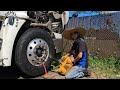 How to peel a steer tire 11R22.5 tire challenge