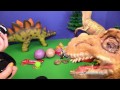 Assistant Opens Dinosaur Surprise Eggs with Lots of Fun Toys