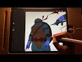 TMNT Raphael Character Sheet + How to Cell Shade! (Full Process) Procreate iPad Pro