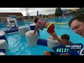 We Brought a Disc Golf Basket to the Water Park!! | Jomez Putting Game