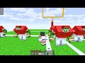 10 FRIENDS on one HIGHSCHOOL BLOCK in Minecraft!