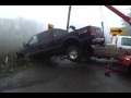 Pulling my truck out of the quarry - cable snaps