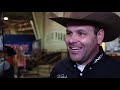 Rider and fellow reiners react  to broken bridle performance at AQHA Sr Reining by Horse of the West