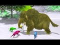 Giant Woolly Mammoth vs Zombie Hyena's Attack Elephant Mammoth Save Live Animal Battle Epic