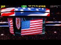 Todd Angilly singing the Star Spangled Banner at the TD Garden