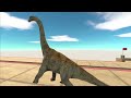 Animal vs. Dinosaur speed race. Zigzag down course! | Animal Revolt Battle Simulator