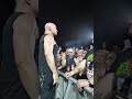 Disturbed stops show to comfort scared girl