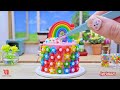 Lovely Rainbow Flower Cake🌈Best Miniature Rainbow Cake Recipe🌞1000+ Yummy Cake