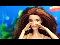 Barbie Mermaid Family Doll Morning Routine Story