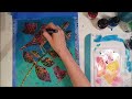 Gelli print tutorial - overpainting