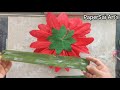 Handmade Giant Crepe paper flower for room decoration, Flores de papel crêpe dahlia@PaperSaiarts