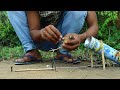 Easy Simple Quail Bird Trap Using Mosquito repellent cans & String