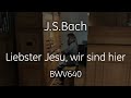 J.S.Bach BWV 633 - Liebster Jesu, wir sind hier / 最愛のイエス、われらここに - J.S.バッハ