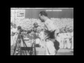 Gehrig delivers his famous speech at Yankee Stadium