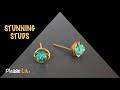 Stunning Studs | How to make Earstuds | Earring | Earpin | VHMJ