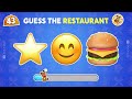 Guess the Fast Food Restaurant by Emoji? 🍔 Moca Quiz