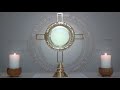 Eucharistic Adoration in silence. One hour with the Lord exposed.