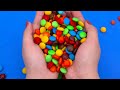 Satisfying Video | Rainbow Mixing Candy in 3 Magic BathTubs with M&M's & Cutting Slime ASMR