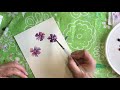 Simple Watercolor Flower Trio #easywatercolor #simplepainting #beginnerwatercolor #easypaintproject