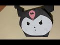 HOW to make origami Kuromi || Como hacer a Kuromi en origami súper fácil