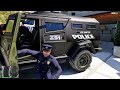 GTA 5 - Stealing HEAVY POLICE Cars with Franklin! (Real Life Vehicles #42)