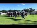 Manawatu Scottish Pipe Band - medley at 2024 NZ Championships - behind the drum corps